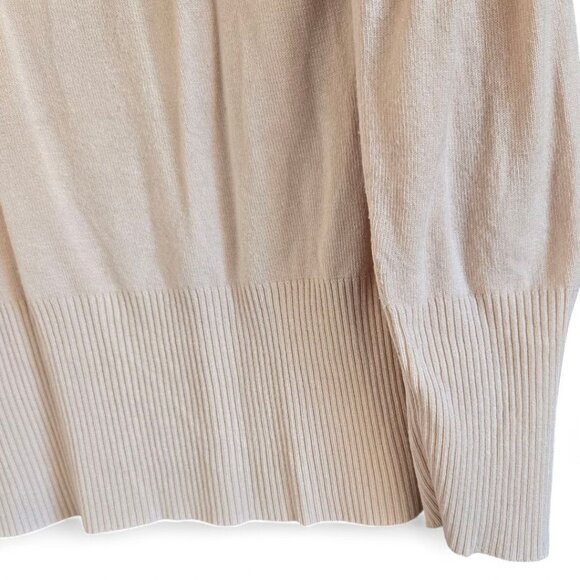 Boston Proper Floral Lace Embroidered Cowl Neck Sweater Blush Pink Size L - Picture 7 of 9